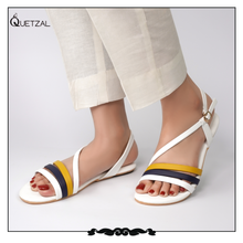 Quetzal white Wave sandal