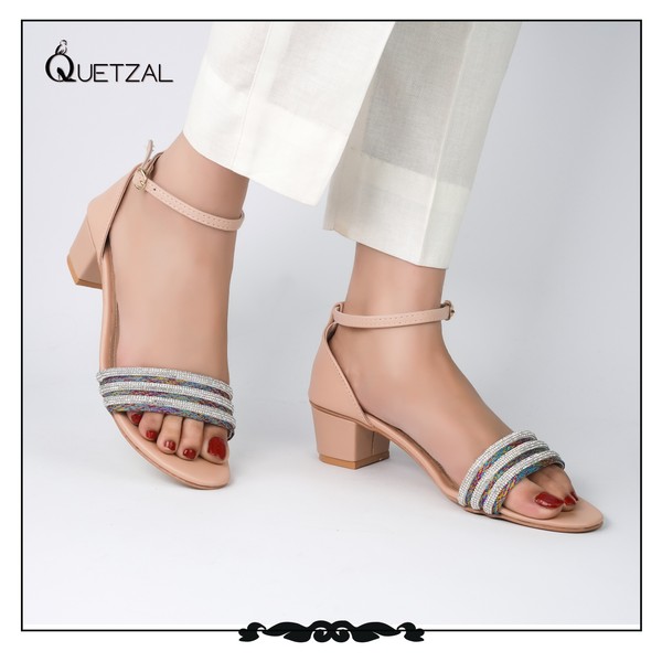 Quetzal Pink Glamorous Block heel